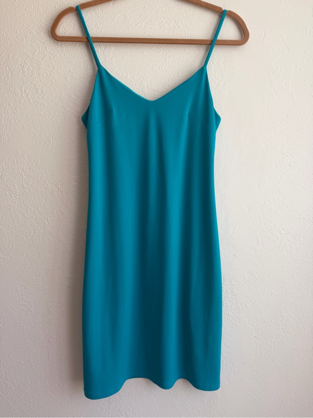 Express Teal Slip Dress - Spaghetti Strap